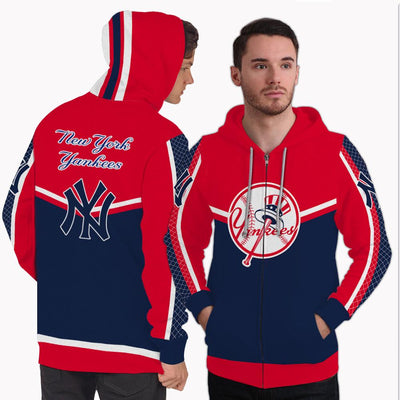 Colorful Gorgeous Fitting New York Yankees Zip Hoodie