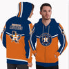 Colorful Gorgeous Fitting Houston Astros Zip Hoodie