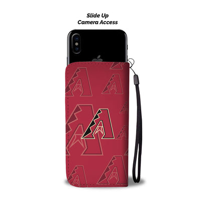 Arizona Diamondbacks Logo Background Wallet Phone Cases
