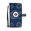 Winnipeg Jets Logo Background Wallet Phone Cases