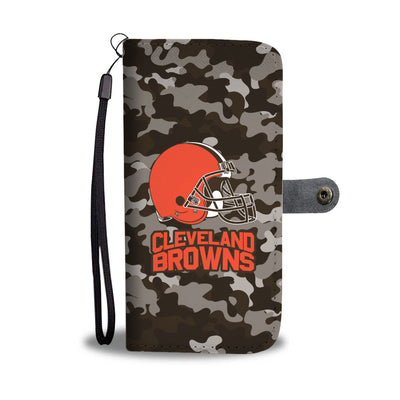 Gorgeous Camo Pattern Cleveland Browns Wallet Phone Cases