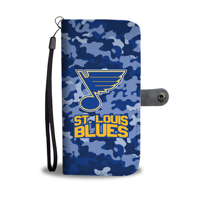 Gorgeous Camo Pattern St. Louis Blues Wallet Phone Case