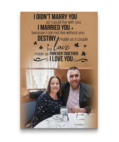 Happy Together Love Made A Forever Couple Custom Canvas Print