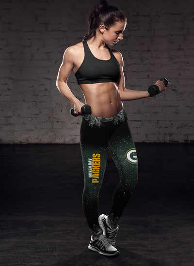 Inspired Cross Green Bay Packers Leggings