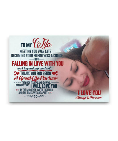 Becoming Your Friend Was A Choice Couple Kiss Canvas Print