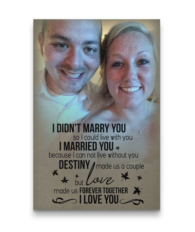 Love Made A Forever Couple Happy Together Custom Canvas Print