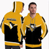 Colorful Gorgeous Fitting Pittsburgh Penguins Zip Hoodie