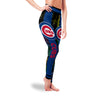 Incredible Mysterious Smoke Colors Chicago Cubs Leggings