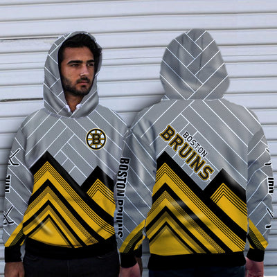 Fashion Cross Line Boston Bruins Hoodie