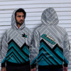 Fashion Cross Line San Jose Sharks Hoodie