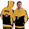 Colorful Gorgeous Fitting Pittsburgh Pirates Zip Hoodie