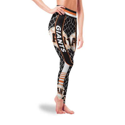 Single Small Line Circle Stylish Fashion San Francisco Giants Leggings