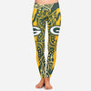 Curly Line Charming Daily Fashion Green Bay Packers Leggings