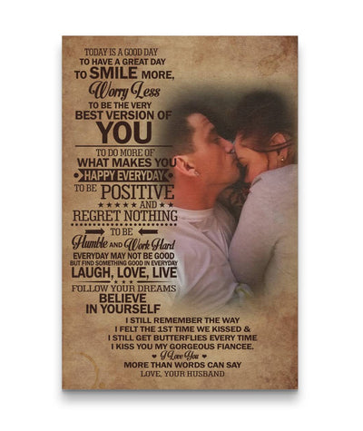 Today Is A Good Day - I Love You More Than Words Can Say Couple Canvas Print