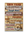Live In The Moment - Laugh More - Choose Happy Cycling Custom Canvas Print