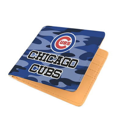 Camo Pattern Chicago Cubs Mens Wallets