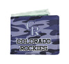 Camo Pattern Colorado Rockies Mens Wallets