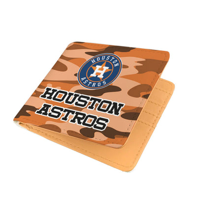 Camo Pattern Houston Astros Mens Wallets