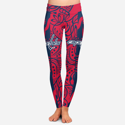 Curly Line Charming Daily Fashion Washington Capitals Leggings