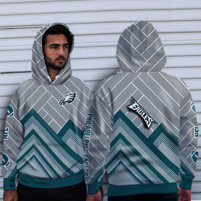 Fashion Cross Line Philadelphia Eagles Hoodie