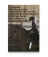 Little Girl with Horse Custom Canvas Print -  I will simply breathe