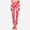 Curly Line Charming Daily Fashion Cincinnati Reds Leggings