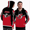 Colorful Gorgeous Fitting New Jersey Devils Zip Hoodie