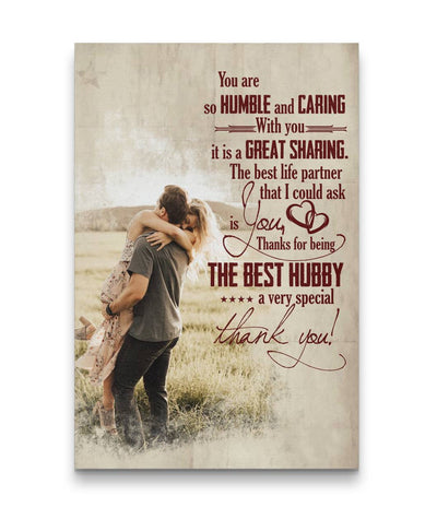 The Best Life Partner That I Could Ask Is You Couple Custom Canvas Print