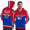 Colorful Gorgeous Fitting New York Rangers Zip Hoodie