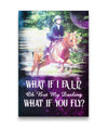 What If I Fall - What If You Fly Horse Custom Canvas Print