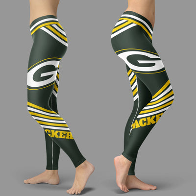Straight Cute Beautiful Attractive Green Bay Packers Leggings