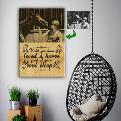 Not Loved A Horse - A Part Of Soul Sleeps Canvas Print