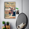 Live In The Moment Choose Happy Horse Custom Canvas Print