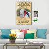No One Know The Strength Of My Love Hugging White Horse Canvas Print