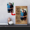 Today Is A Good Day Sweet Couple Custom Canvas Print