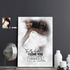 To My Wife - I Will Love Until I Die Couple In White Canvas Print