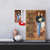 Today Is A Good Day Sweet Couple Custom Canvas Print
