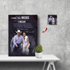 I Love You The Most Happy Couple In Black Canvas Print