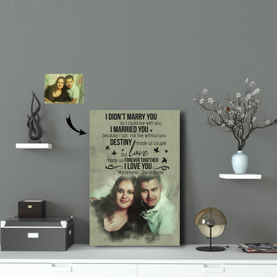 Love Couple - Love Made Us Forever Together Canvas Print