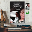 Love Made Us Forever Together Love Sitting Couple Canvas Print