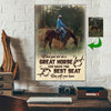 You Have The Best Seat You Will Ever Have Walking Horse Girl Canvas Print