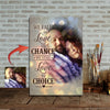 We Fall In Love By Chance - Stay In Love By Choice Love Couple Canvas Print