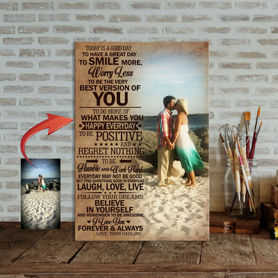 Laugh, Love, Live - Follow Your Dreams Canvas Print Custom