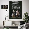 Sweet Destiny Couple Horse Rider Together Custom Canvas Print