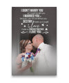 Sweet Married Couple Gift For Love Forever Custom Canvas Print