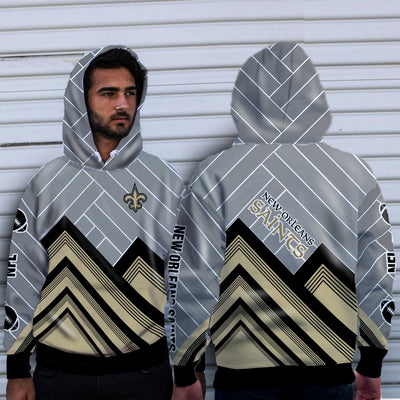 Fashion Cross Line New Orleans Saints Hoodie