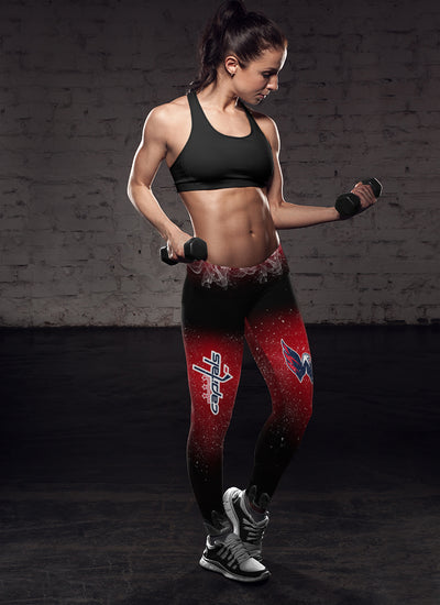 Inspired Cross Washington Capitals Leggings