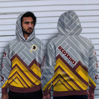 Fashion Cross Line Washington Redskins Hoodie