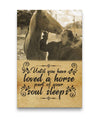 Until You Have Loved Horse A Part Of Soul Sleeps Smiling Canvas Print