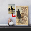 A Little Girl Fell In Love With The Horse Girl Riding Custom Canvas Print